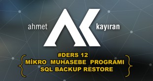 Mikro Muhasebe Programı Sql Backup Restore